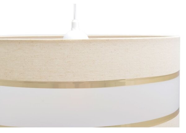 Lampadario a sospensione con filo HELEN 1xE27/15W/230V diametro 40 cm color crema/oro
