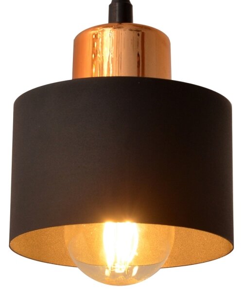 Lampadario su fune EDISON 3xE27/15W/230V
