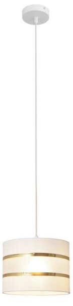 Lampadario a sospensione con filo HELEN 1xE27/15W/230V diametro 20 cm bianco/oro
