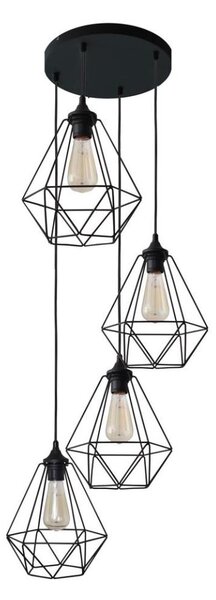 Lampadario a sospensione con filo KARO 4xE27/15W/230V