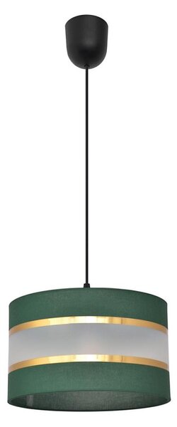 Lampadario a sospensione con filo HELEN 1xE27/15W/230V diametro 25 cm verde/oro