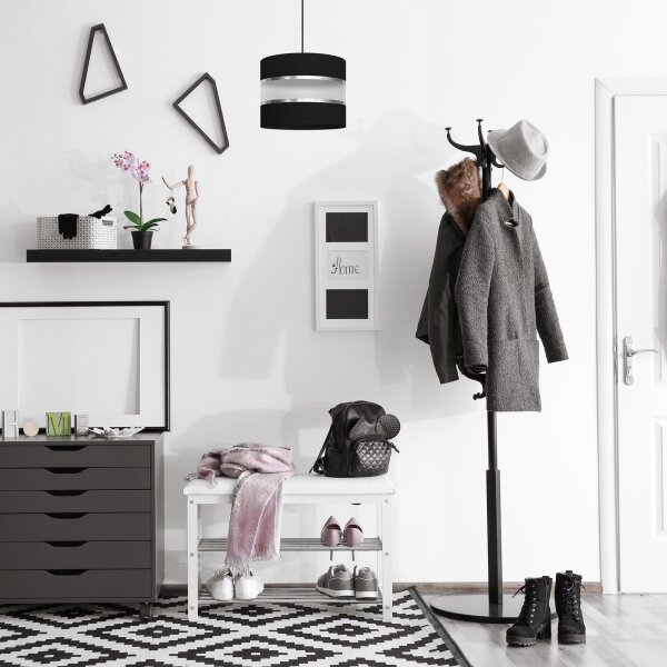 Lampadario su filo HELEN 1xE27/15W/230V nero