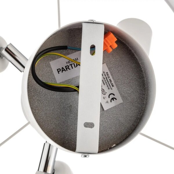 Lampadario a sospensione con supporto rigido HELEN 3xE27/15W/230V bianco/oro