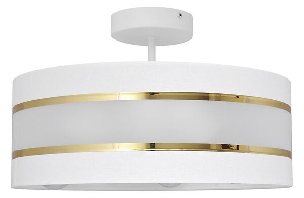 Lampadario a sospensione con supporto rigido HELEN 3xE27/15W/230V bianco/oro