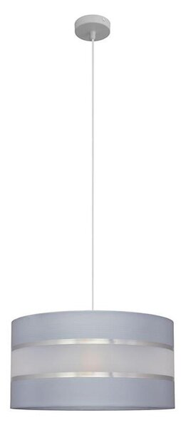 Lampadario a sospensione con filo HELEN 1xE27/15W/230V diametro 40 cm grigio/argento