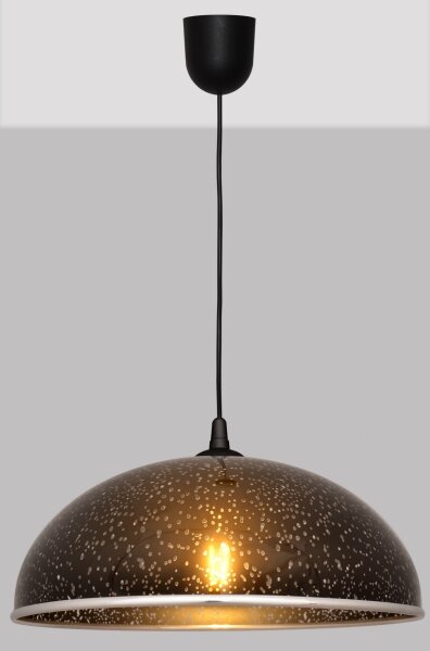 Lampadario su filo CIRCLE 1xE27/15W/230V nero