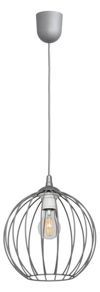 Lampadario su filo MERCURE 1xE27/15W/230V grigio