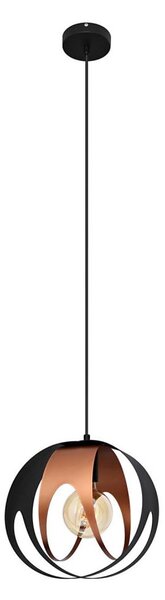 Lampadario a sospensione con filo MOONLIGHT 1xE27/15W/230V nero/rame