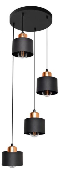 Lampadario a sospensione con filo EDISON 4xE27/15W/230V