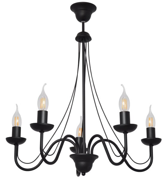 Lampadario a sospensione con filo MALBO II 5xE14/10W/230V
