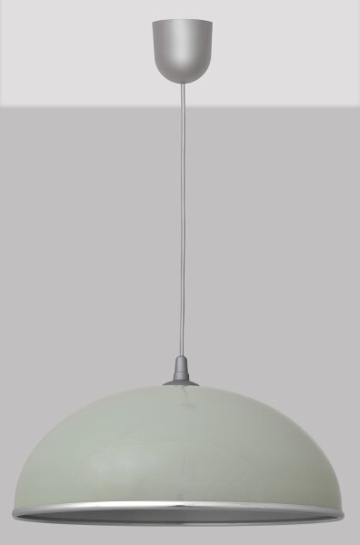 Lampadario su filo CIRCLE 1xE27/15W/230V grigio