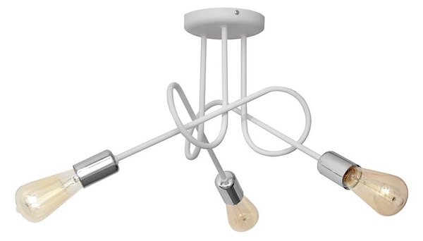 Lampadario fisso OXFORD 3xE27/15W/230V bianco