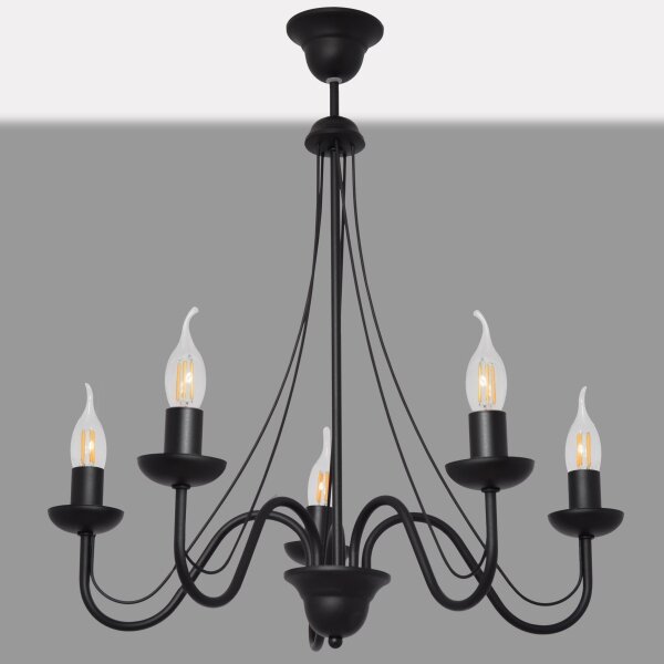 Lampadario a sospensione con filo MALBO II 5xE14/10W/230V
