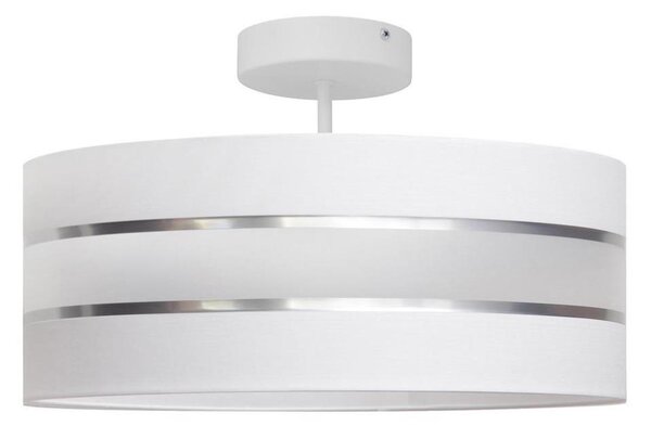 Lampadario a sospensione con supporto rigido HELEN 3xE27/15W/230V bianco/cromo lucido