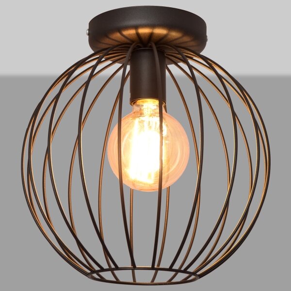 Surface-mounted lampadario MERCURE 1xE27/15W/230V d. 30 cm nero