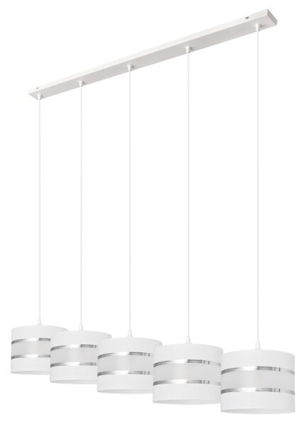 Lampadario a sospensione con filo HELEN 5xE27/15W/230V bianco