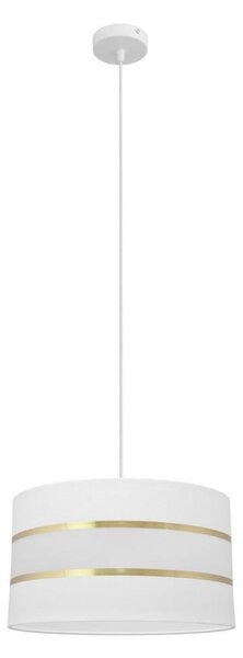 Lampadario a sospensione con filo HELEN 1xE27/15W/230V diametro 35 cm bianco/oro