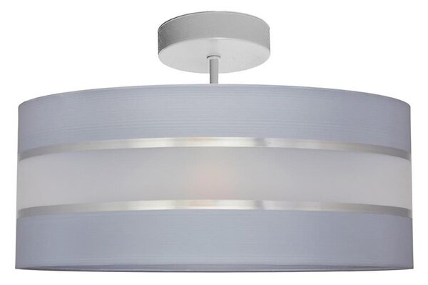 Lampadario a sospensione con supporto rigido HELEN 3xE27/15W/230V grigio/cromo lucido