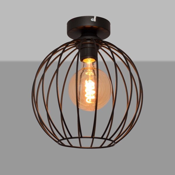 Surface-mounted lampadario MERCURE 1xE27/15W/230V d. 24 cm nero