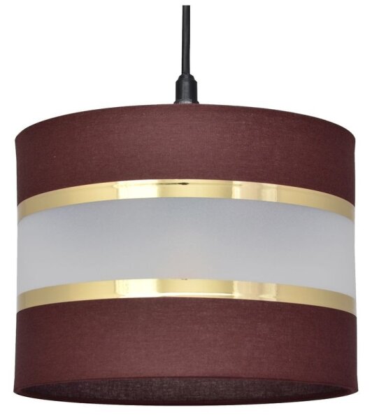 Lampadario a sospensione con filo HELEN 1xE27/15W/230V diametro 20 cm marrone/nero/oro