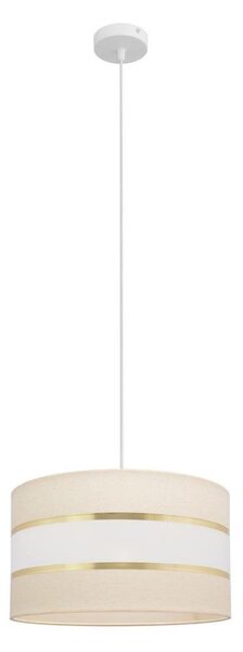Lampadario a sospensione con filo HELEN 1xE27/15W/230V diametro 35 cm color crema/oro