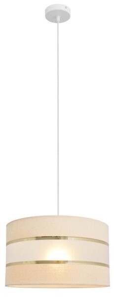 Lampadario a sospensione con filo HELEN 1xE27/15W/230V diametro 35 cm color crema/oro