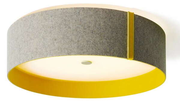 Domus Plafoniera LED Lara felt in feltro grigio-curry