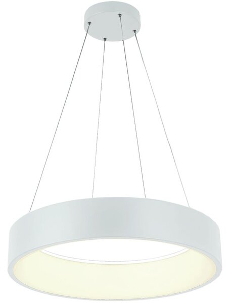 Lampadario LED a sospensione con filo LED/30W/230V 4000K diametro 45 cm bianco
