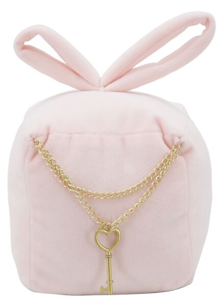 Ferma Porte Square Rosa 14,5x14x20 cm in Cotone