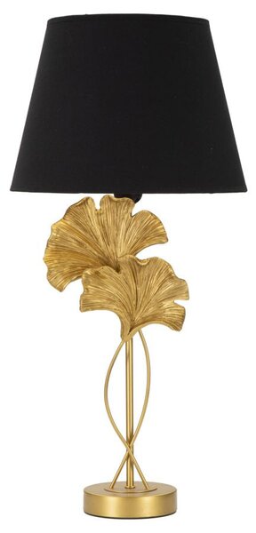 Lampada da Tavolo Flow 30x63x30 cm in Ferro Oro/Nero