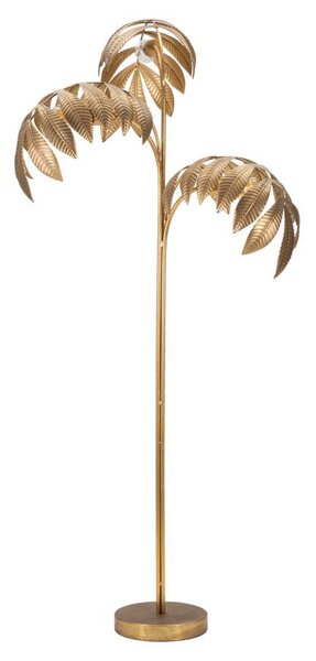 Lampada da Terra Leaf 68x164x68 cm in Ferro Oro