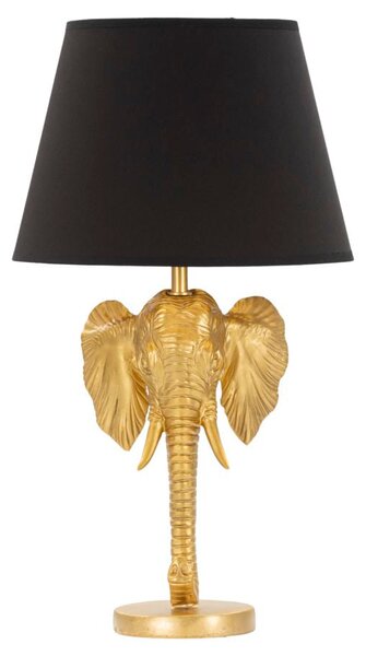 Lampada da Tavolo Elefante Ø 32x59 cm in Poliresina e Ferro