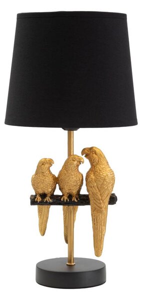 Lampada da Comodino Pappagallo Ø 20x39 cm in Ferro e Poliestere