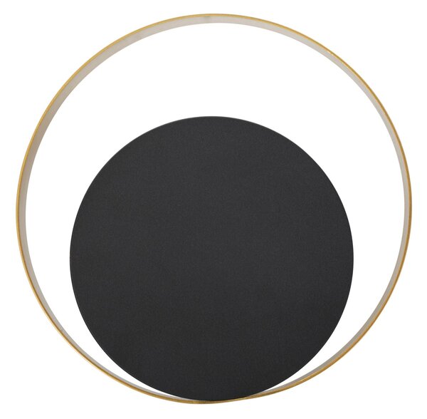 Lampada da Muro Shuttle Cm25x8x25 cm in Ferro Oro e Nero