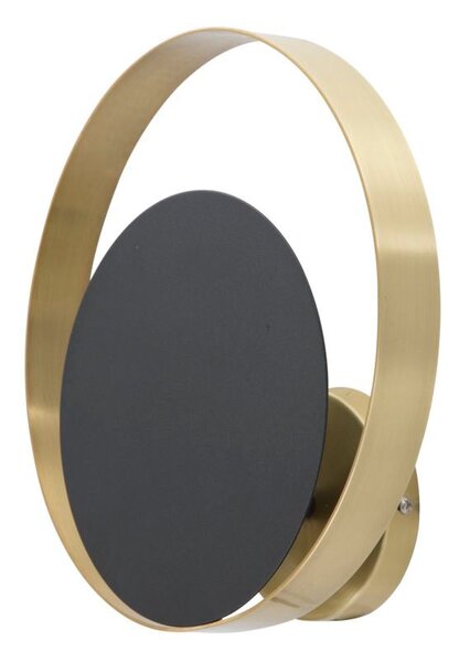 Lampada da Muro Shuttle Cm25x8x25 cm in Ferro Oro e Nero