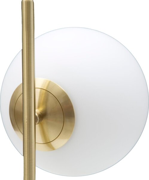 Lampada da Muro Glamy 15x25x22 cm in Ferro e Vetro Bianco e Oro