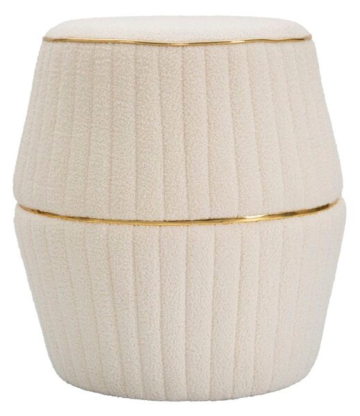 Pouf Iceland Plus Ø 50x52 cm in Legno