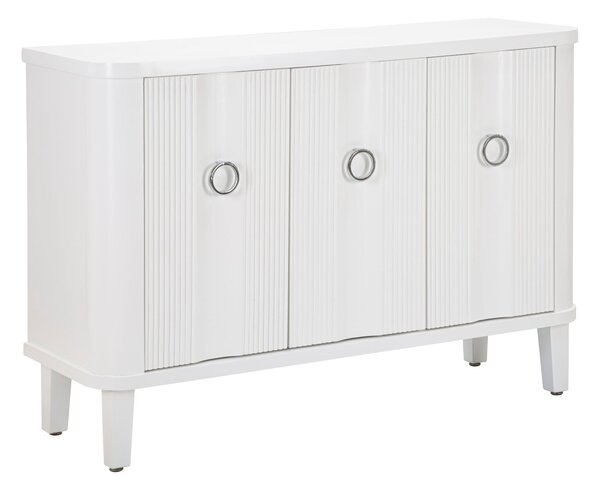 Mobile Shine 120x84x40 cm in Legno MDF e Metallo Bianco