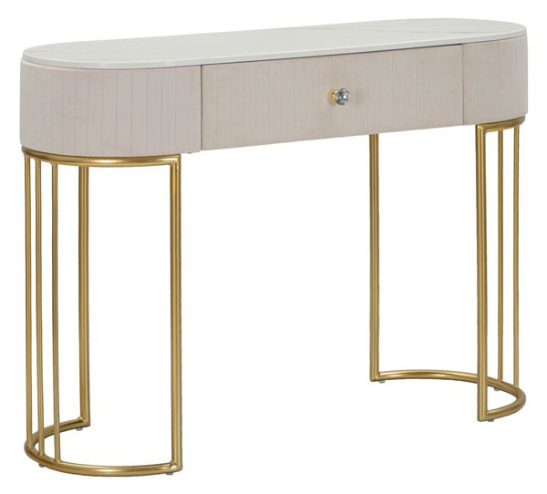 Console Montpellier Crema 100x40x75 cm in Ferro Legno