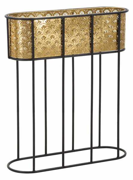 Porta Vasi Oval 60x20x70 cm in Ferro