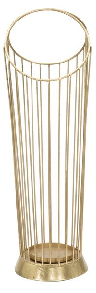 Porta Ombrelli Glam Stick 25,5x18,5x60 cm in Ferro Oro