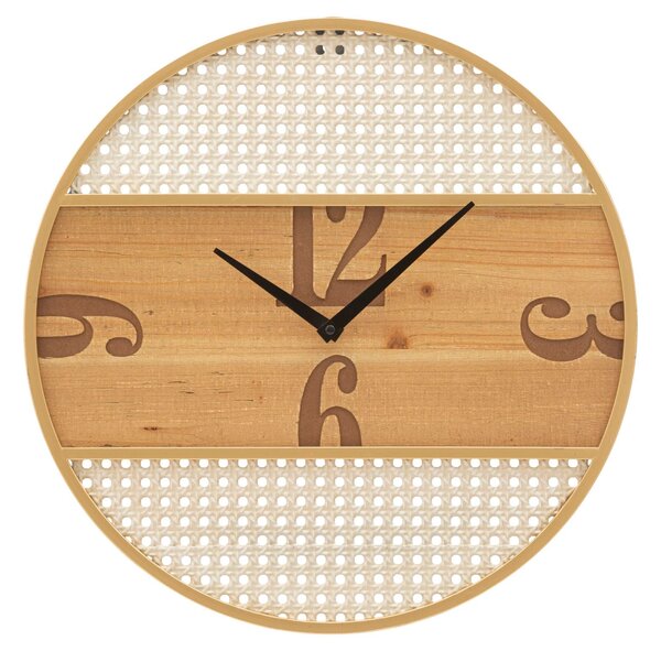 Orologio da Parete Ø50 cm Fuji in Ferro e MDF