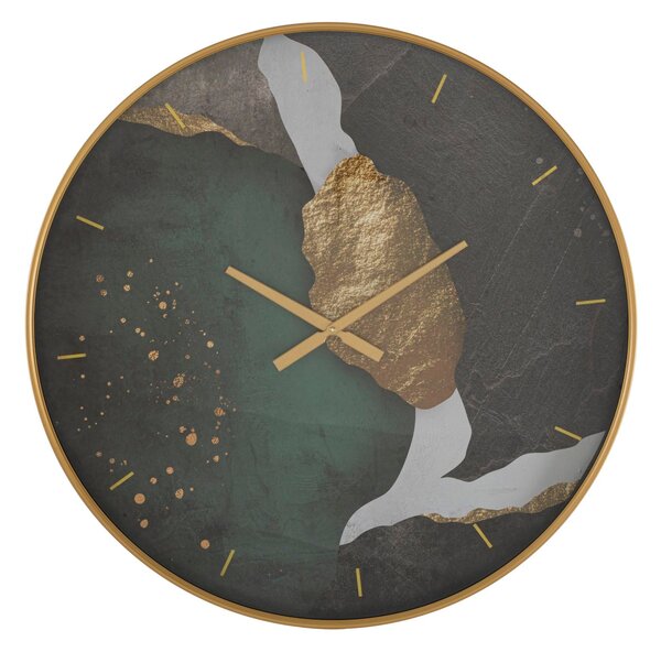 Orologio da Muro Art Ø80x5,5 cm in Ferro MDF e Vetro Multicolor