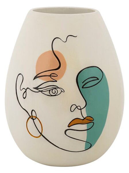 Vaso 22,5x29x22,5 cm in Poliresina Multicolor
