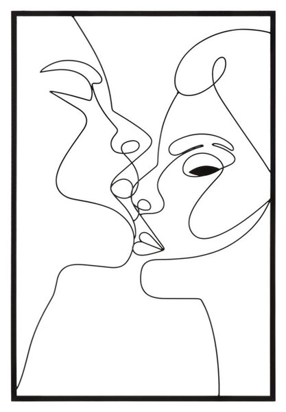 Pannello da Muro Kiss 60x1x90 cm in Ferro