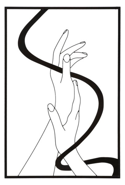Pannello da Muro Hands 60x1x90 cm in Ferro