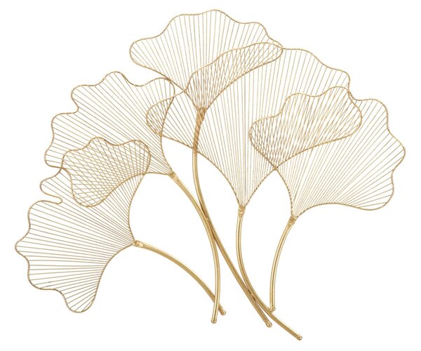 Pannello Glam Leaf 79x5x68 cm in Ferro Oro