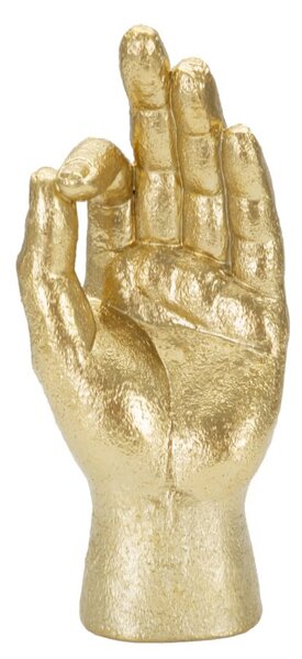 Statua Mano "Ok" 10x22,5x7 cm in Poliresina Oro