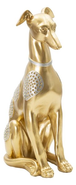 Statua Cane Seduto 19,8x10x29 cm in Poliresina