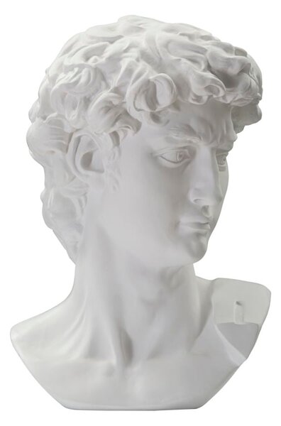 Scultura Testa Antica Bianca 44x35,5x60 cm in Poliresina